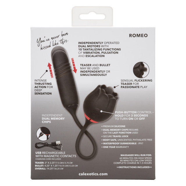 French Kiss Elite Romeo – Flickering Teaser and Thrusting Bullet Vibrator with 10 Functions > Vibrators > Ladies > Clitoral Vibrators and Stimulators
