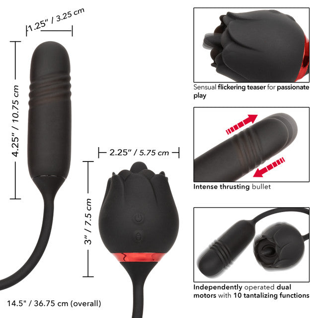 French Kiss Elite Romeo – Flickering Teaser and Thrusting Bullet Vibrator with 10 Functions > Vibrators > Ladies > Clitoral Vibrators and Stimulators