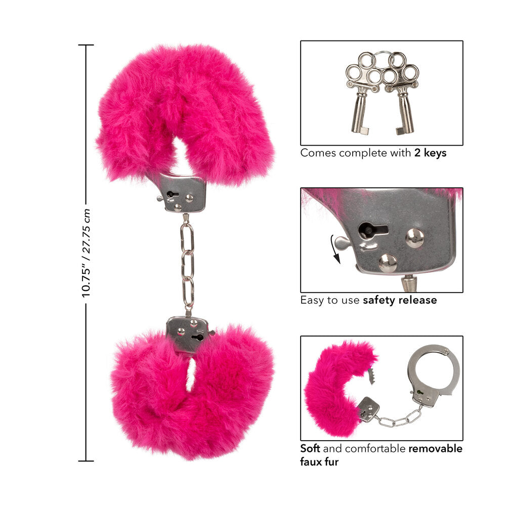 Ultra Fluffy Furry Cuffs - Pink