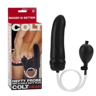 Colt Hefty Probe Inflatable Dildo Black 8 Inch – Inflatable Dildo > Anal Range > Tunnel and Stretchers