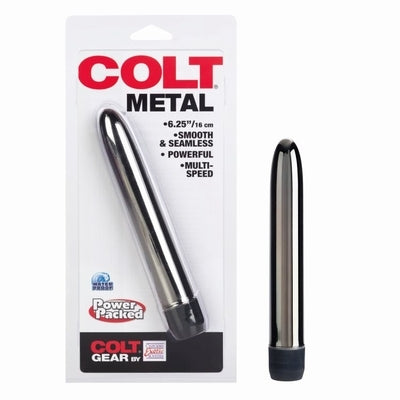 Colt Metal 6.25 Inch – Multi-Speed Silver Vibrator with Smooth Seamless Finish > Vibrators > Standard Vibrators