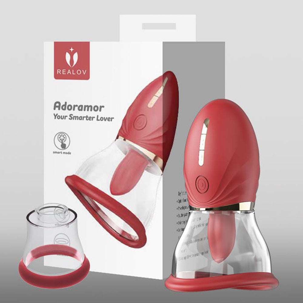 LuvPump Adoramor – USB Rechargeable Licking and Sucking Ladies Pump Red > Pumps > Female Pumps Main image