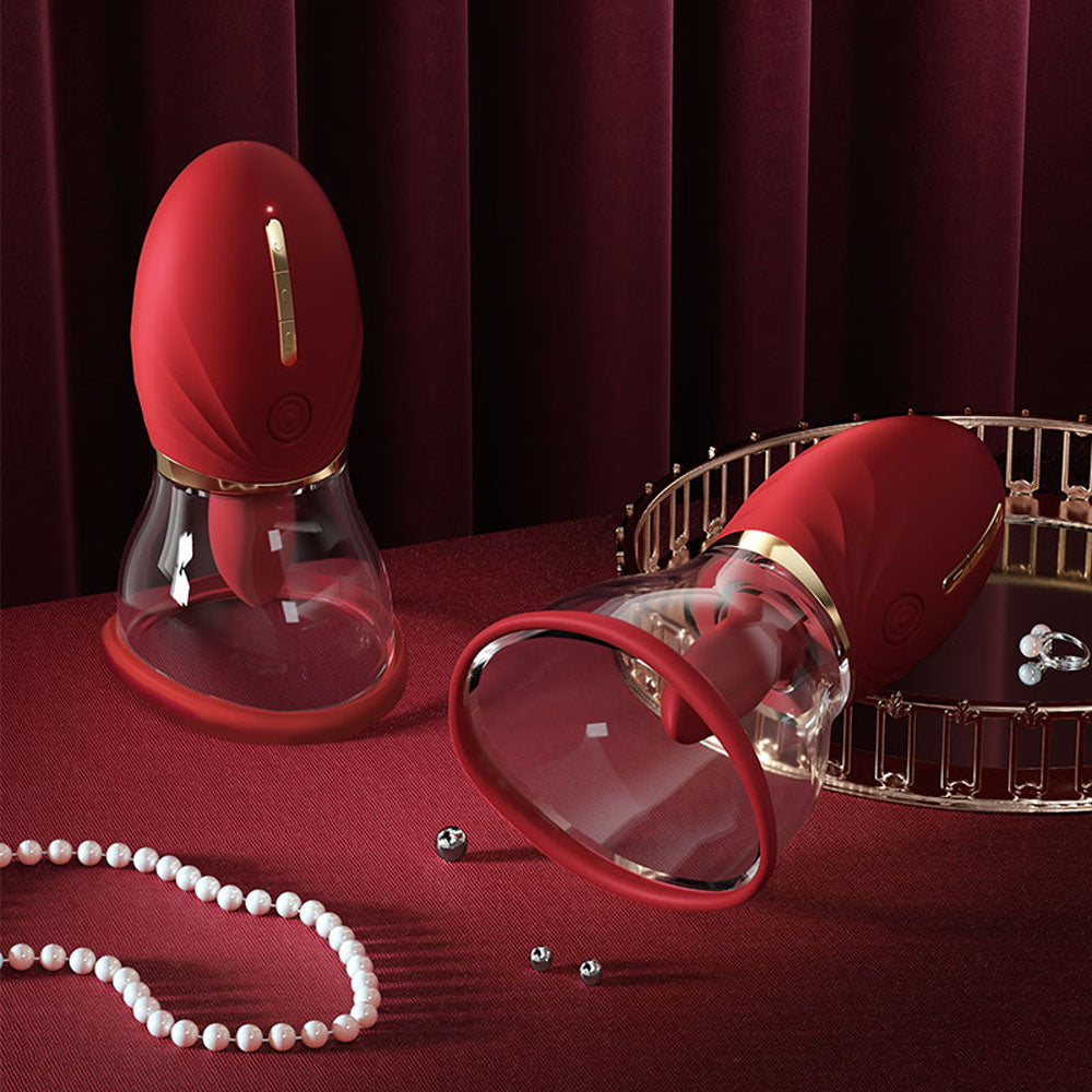 LuvPump Adoramor – USB Rechargeable Licking and Sucking Ladies Pump Secondary image
