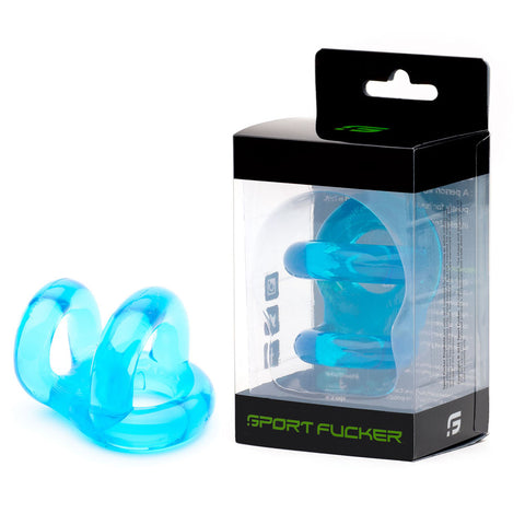 Sport Fucker Fucker Ring for Comfortable Cock and Ball Use Blue COCK RINGS