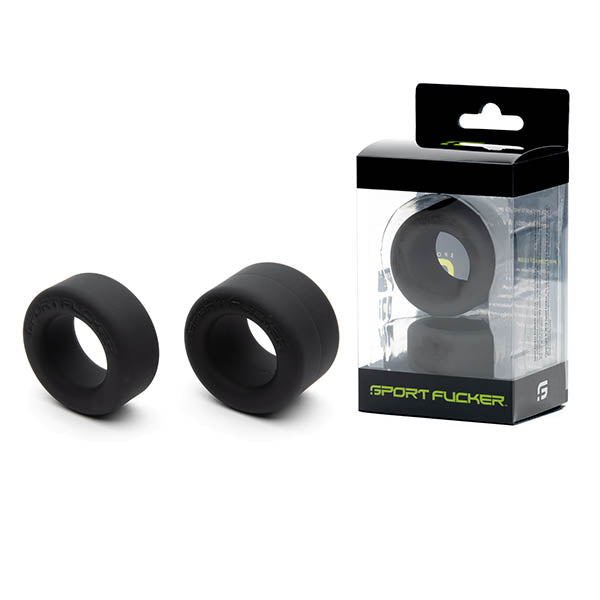 Sport Fucker Nutt Job Set - Cock Ring Set of 2 Black Default Title > Cock Ring > Sets