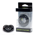 Sport Fucker Revolution Ring - Comfortable Stretch Fit Cock Ring Black > Cock Ring > Single