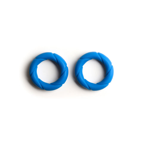 Sport Fucker Ready Rings - Blue Cock and Ball Ring COCK RING Set
