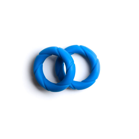 Sport Fucker Ready Rings - Blue Cock and Ball Ring COCK RING Set