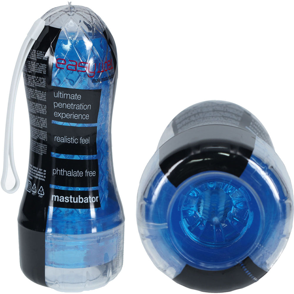 SHOTS Easy Rider - Blue Compact Masturbator > Sex Toys For Men > Masturbators > Manual Main image