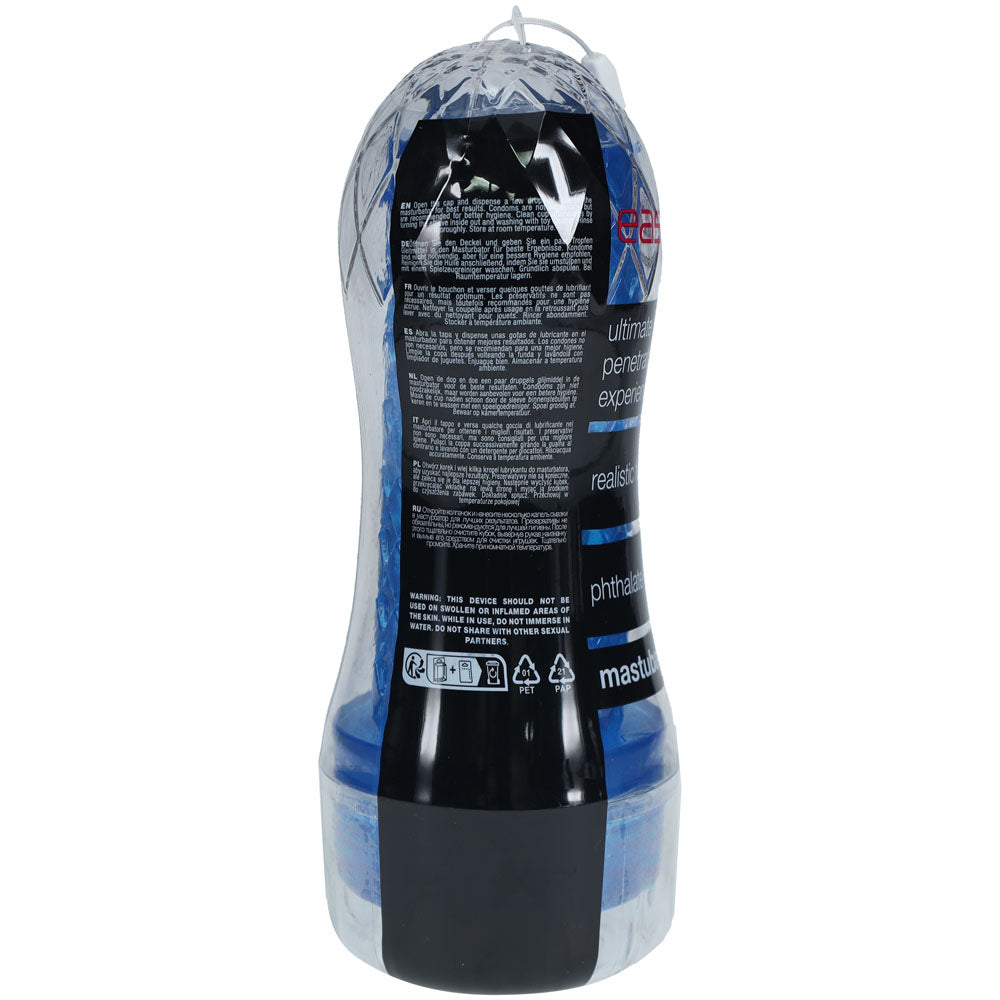 SHOTS Easy Rider - Blue Compact Masturbator > Sex Toys For Men > Masturbators > Manual