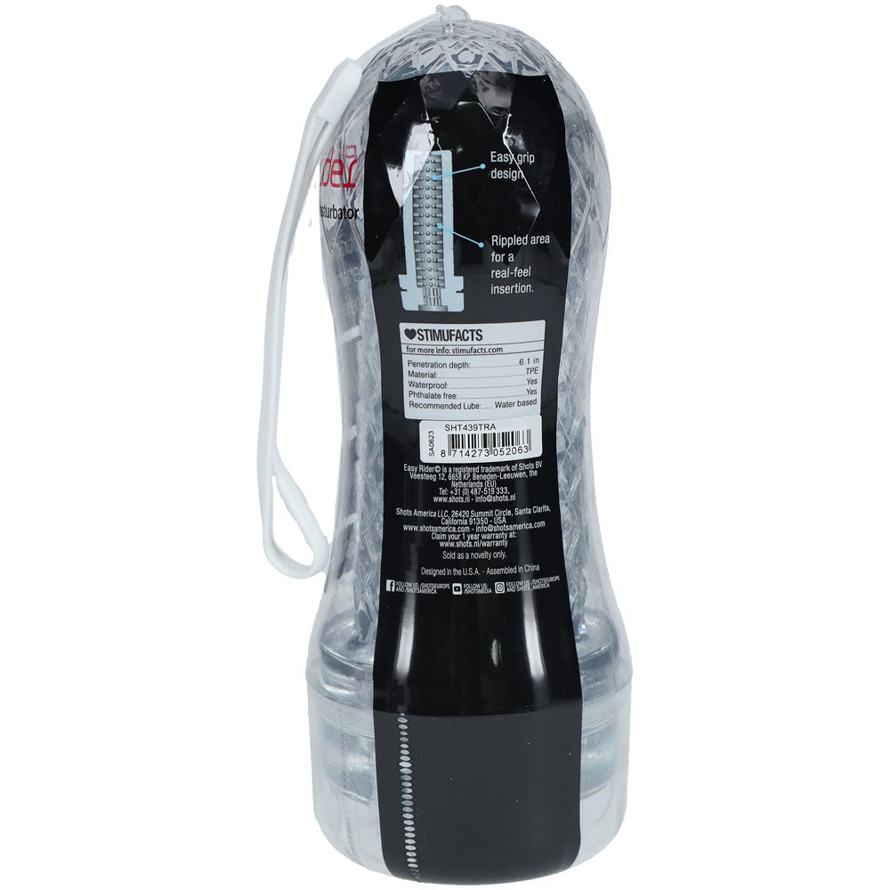 SHOTS Easy Rider - Waterproof Male Masturbator > Sex Toys For Men > Masturbators > Manual