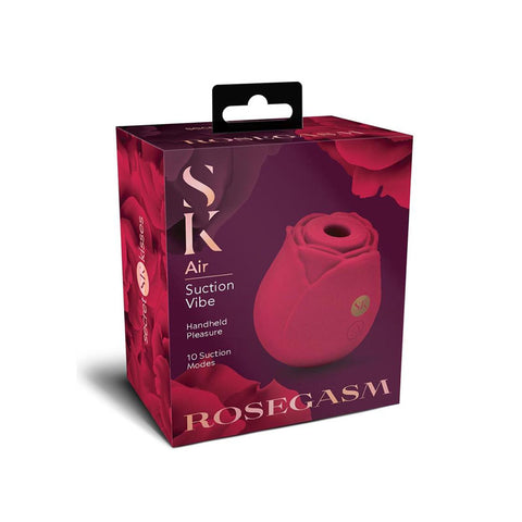 Secret Kisses Rosegasm Air Clitoral Suction Vibe 10 Modes STIMULATORS