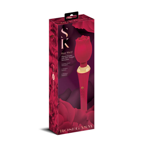 Secret Kisses Rosegasm Rose Wand Electric Massager