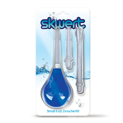 Skwert Small 3 Oz Douche Kit Travel Hygiene Solution Blue Douches