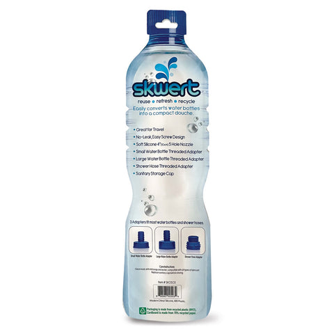 Skwert 5 Piece Water Bottle Douche Kit for Portable Cleansing Douches