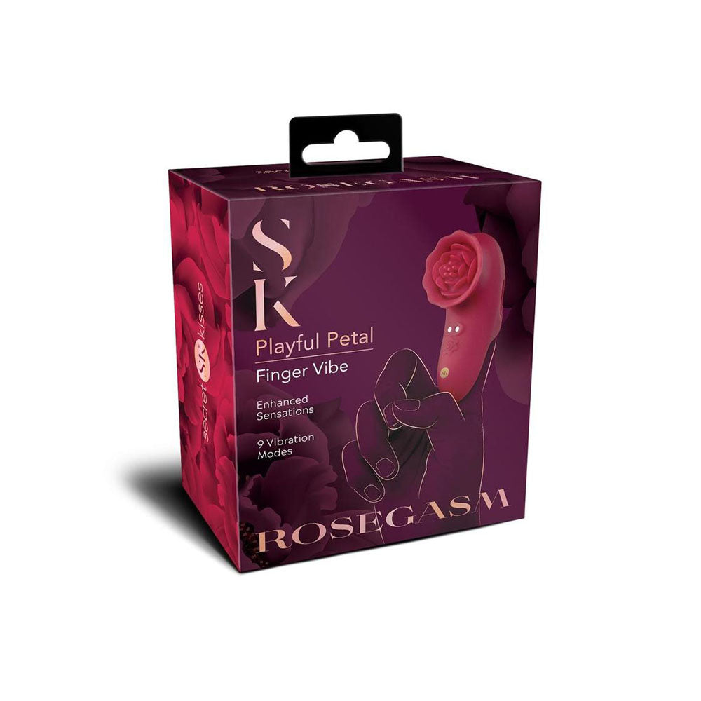 Secret Kisses Rosegasm Playful Petal – USB Rechargeable Finger Stimulator > Vibrators > Finger Vibrators