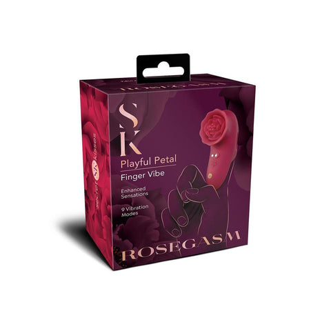 Secret Kisses Rosegasm Playful Petal – USB Rechargeable Finger Stimulator Finger Stimulator