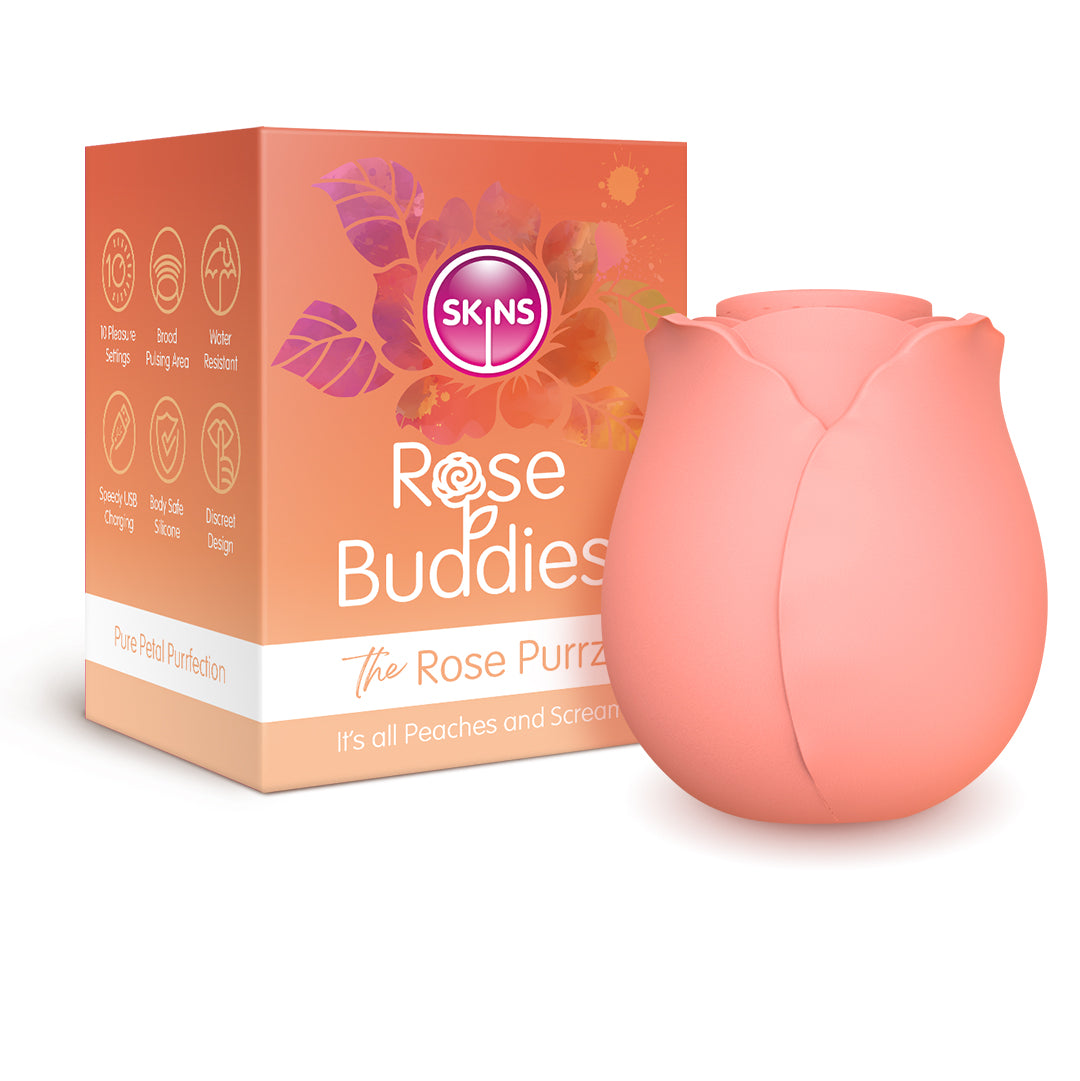 Skins Rose Buddies The Rose Purrz Vibrator – Rechargeable Silicone Vibrator > Sex Toys For Ladies > Rose Stimulators