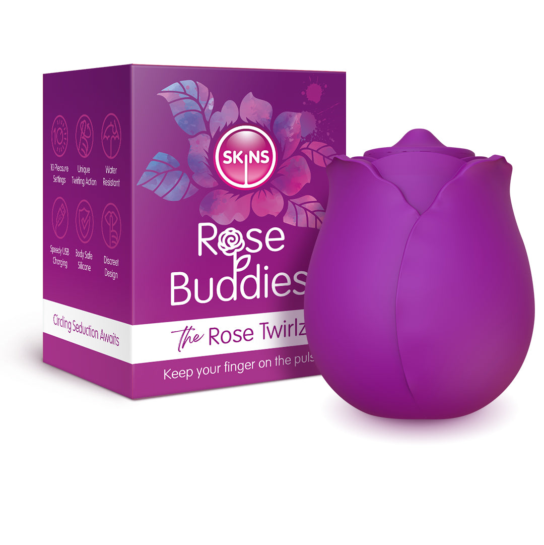 Skins Rose Buddies The Rose Twirls – Luxury Oral Stimulator > Sex Toys For Ladies > Rose Stimulators