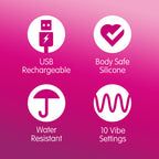 Skins Super Excite Rechargeable Bullet 7.9 cm Long Vibrator > Vibrators > Mini Vibrators