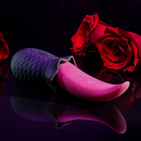 Selopa Tongue Teaser 14.8cm Black USB Rechargeable Vibrating Stimulator Vibrators