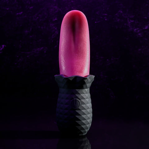 Selopa Tongue Teaser 14.8cm Black USB Rechargeable Vibrating Stimulator Vibrators
