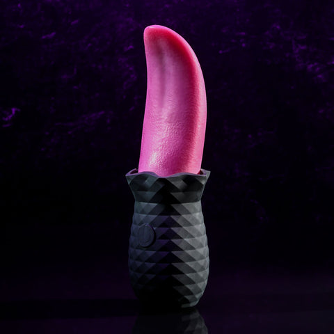 Selopa Tongue Teaser 14.8cm Black USB Rechargeable Vibrating Stimulator Vibrators