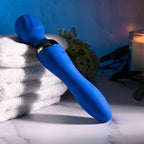 Blue Belle Double-Ended Vibrator with 7 Speeds Rechargeable > Sex Toys > Mini Massagers