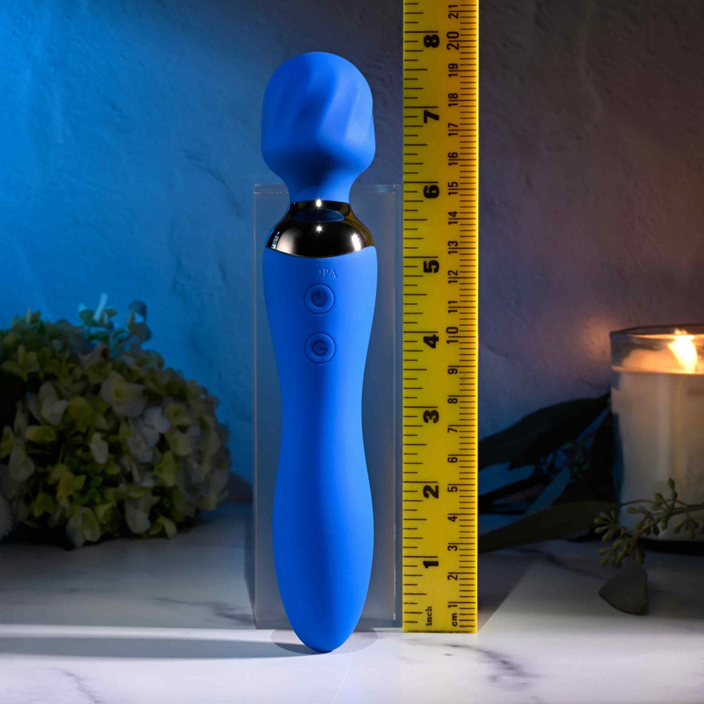 Blue Belle Double-Ended Vibrator with 7 Speeds Rechargeable > Sex Toys > Mini Massagers