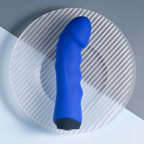Selopa Banger - Rechargeable Vibrator 13.6cm Waterproof Blue VIBRATORS