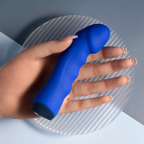 Selopa Banger - Rechargeable Vibrator 13.6cm Waterproof Blue VIBRATORS