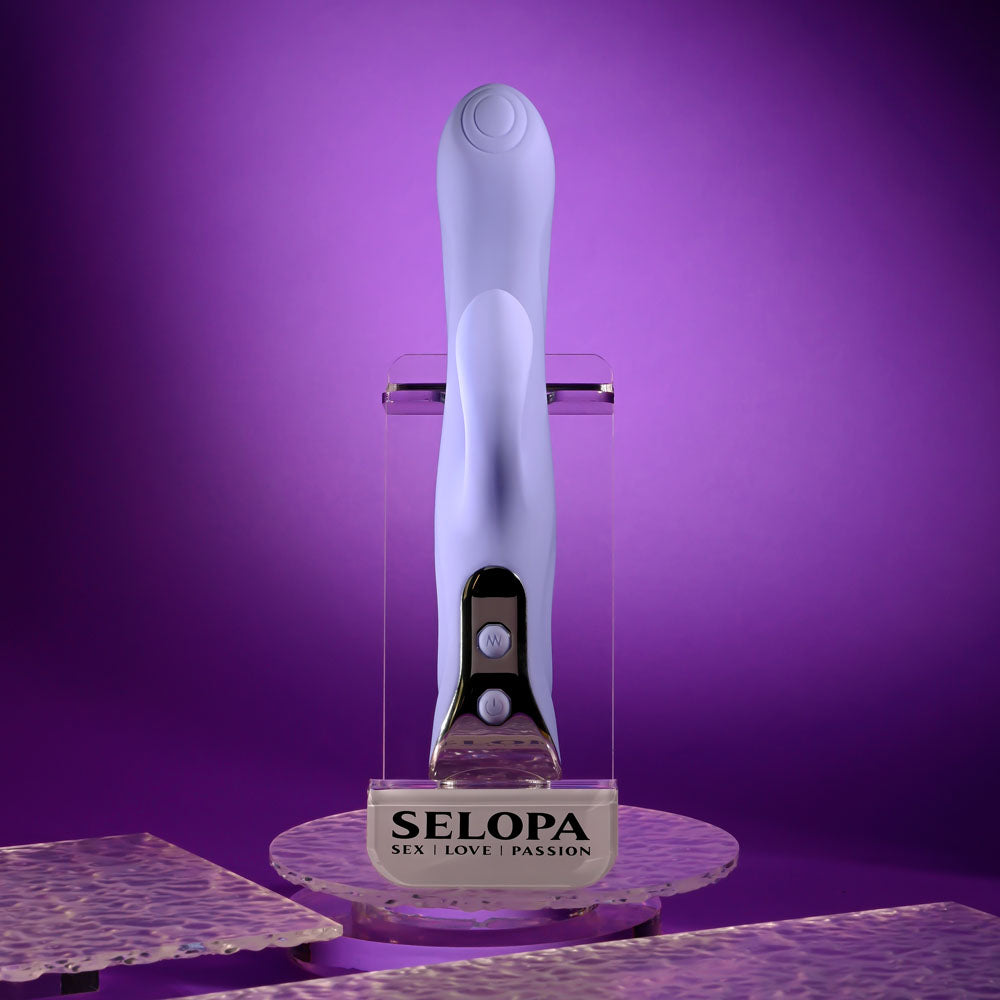 Lavender Love 9.18 Inch Waterproof Dual Motor Flexible Rechargeable Vibrator > Vibrators > Ladies > Rabbit