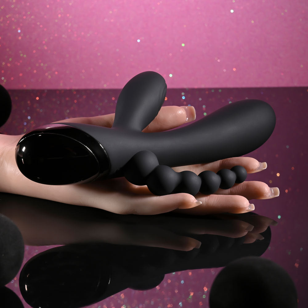 Selopa Triple Aces – USB Rechargeable Triple Stimulator Vibrator 19.7 cm VIBRATORS-RABBIT-MULTI
