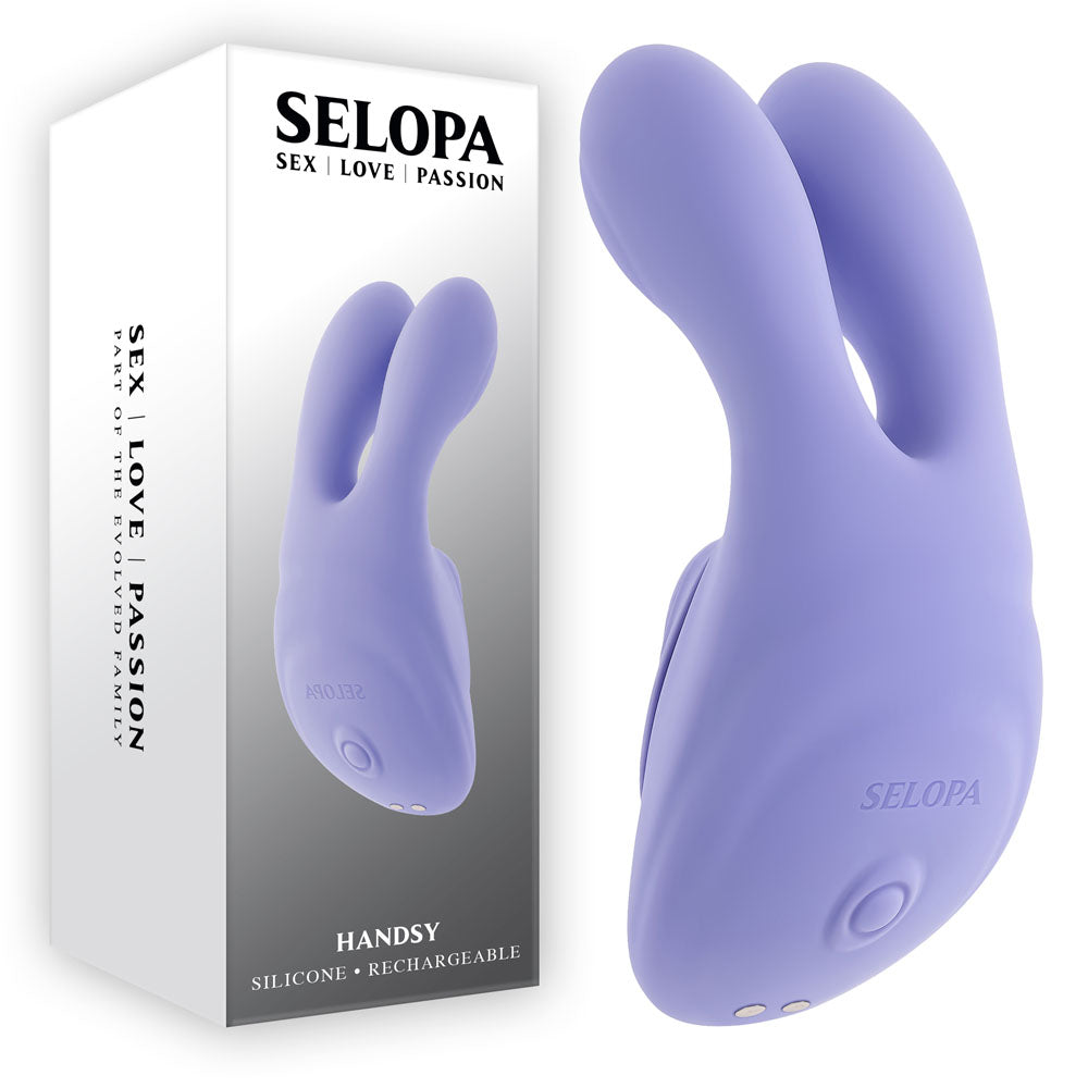 Selopa HANDSY - USB Rechargeable Layon Stimulator Purple > Sex Toys For Ladies > Clitoral Vibrators and Stimulators Main image
