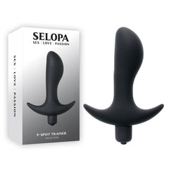 Selopa P-SPOT TRAINER - 12.7 cm Vibrating Prostate Massager Black ANAL TOYS