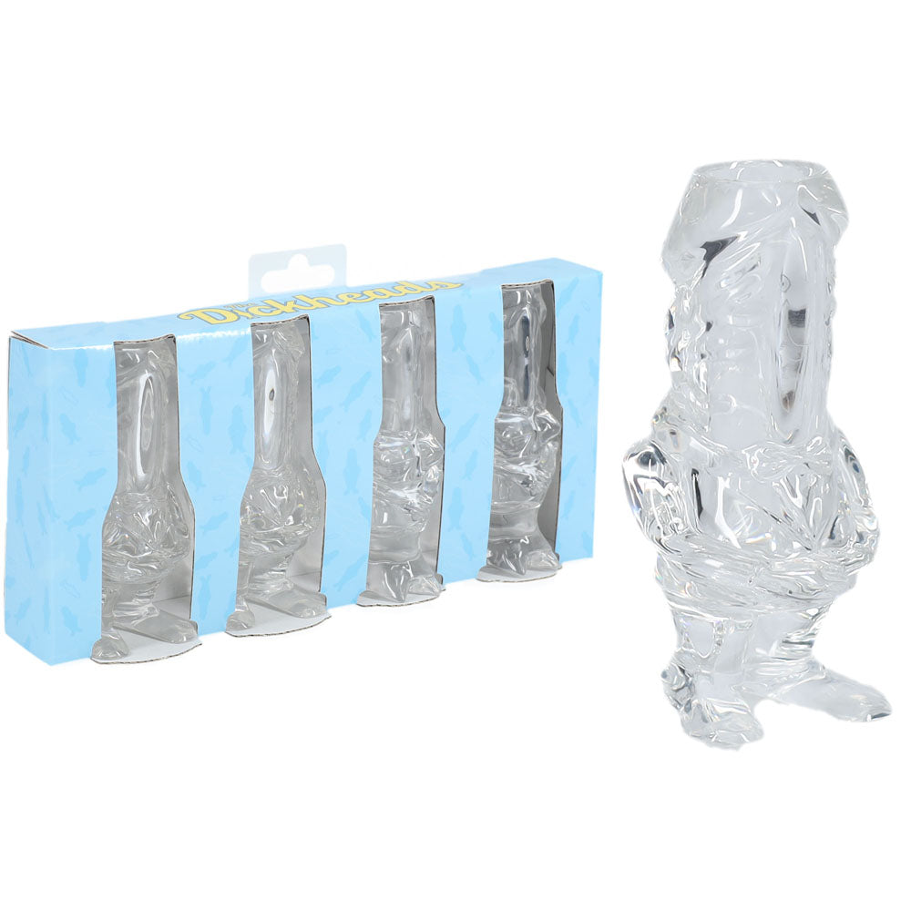 S-Line The Dickheads Couples Tall Shot Glasses – Humorous Drinkware Set Clear > Novelties > Party Supplies