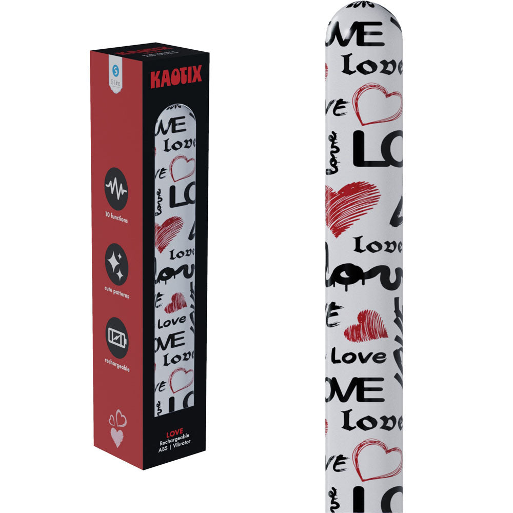 S-Line Kaotix Love (USB Rechargeable) – 17.8 cm Vibrator White > Vibrators > Standard Vibrators Main image
