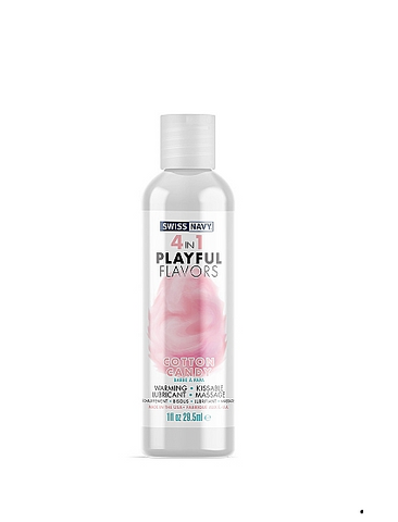 Playful Flavours 4 In 1 Cotton Candy 1oz/29.5ml Lube Flavoured Lube