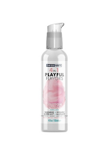 Playful Flavours 4 In 1 Cotton Candy 4oz/118ml Lube Flavoured Lube