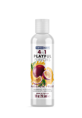 Playful Flavours 4 In 1 Wild Passion Fruit 1oz/29.5ml Default Title Flavoured Lube