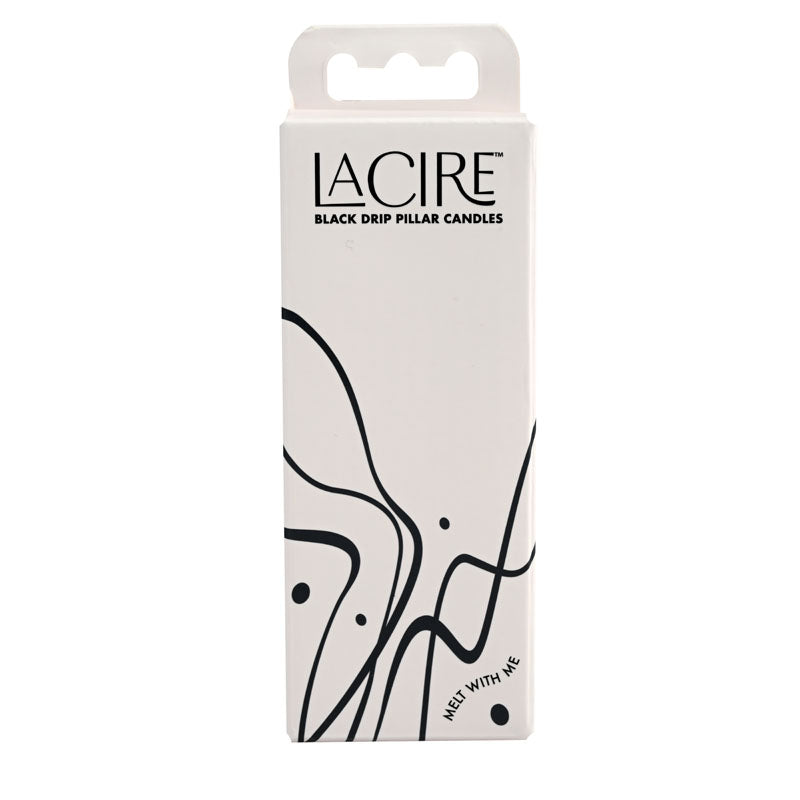 LaCire Drip Pillar Candles - Black 90 Minute Burn Time > Candles > Drip