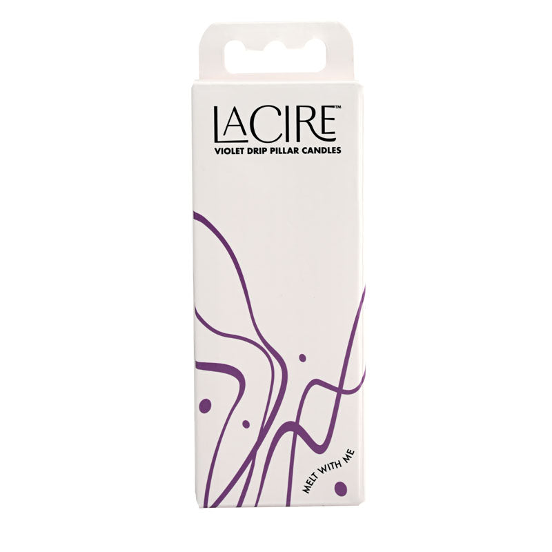 LaCire Drip Pillar Candles - Violet 90 Minutes Burn Time > Candles > Drip