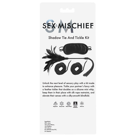Sex & Mischief Shadow Tie and Tickle Kit BONDAGE-KITS
