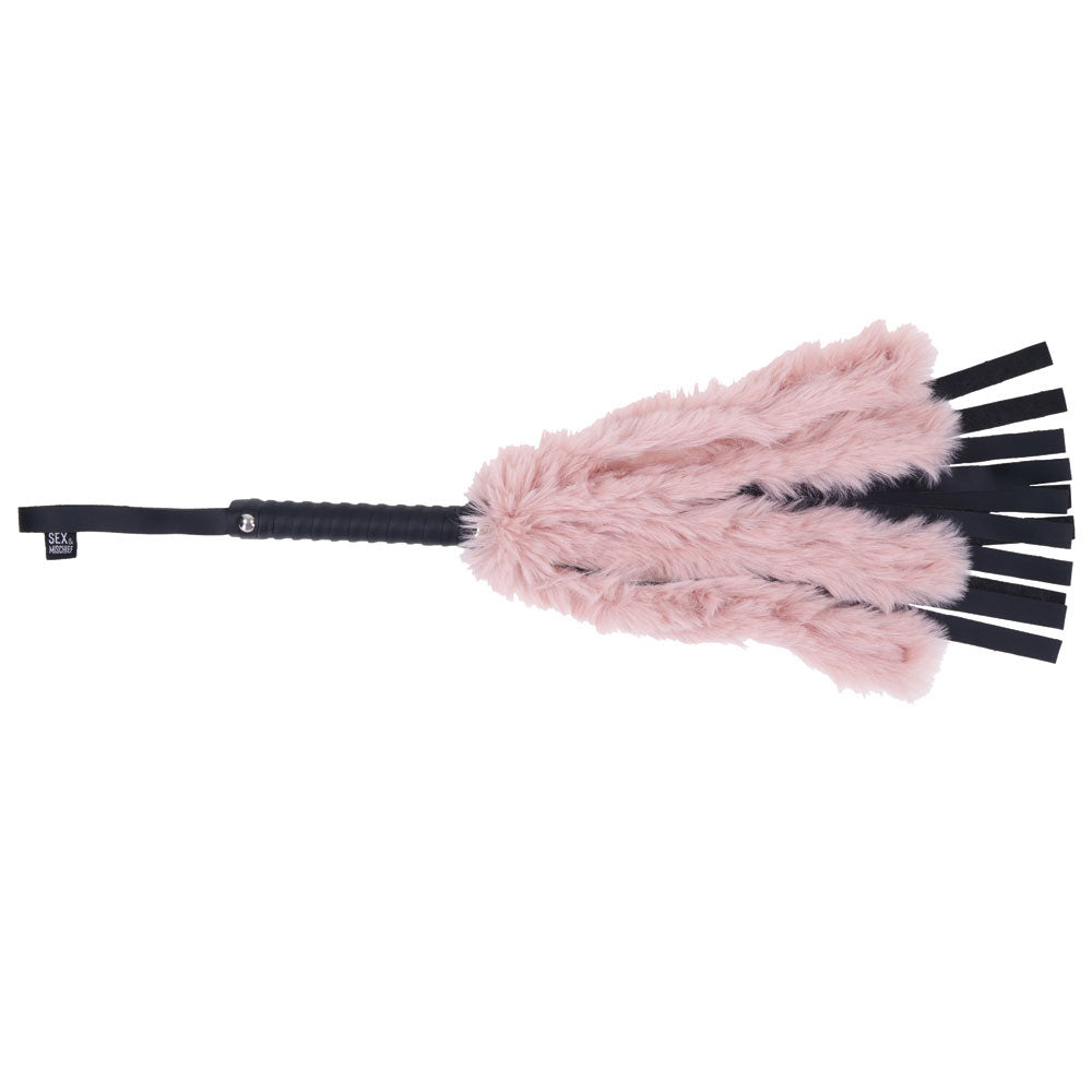 Sex & Mischief Brat - Dual Texture Faux Fur Vegan Leather 50Cm Flogger > Bondage Gear > Whips & Floggers