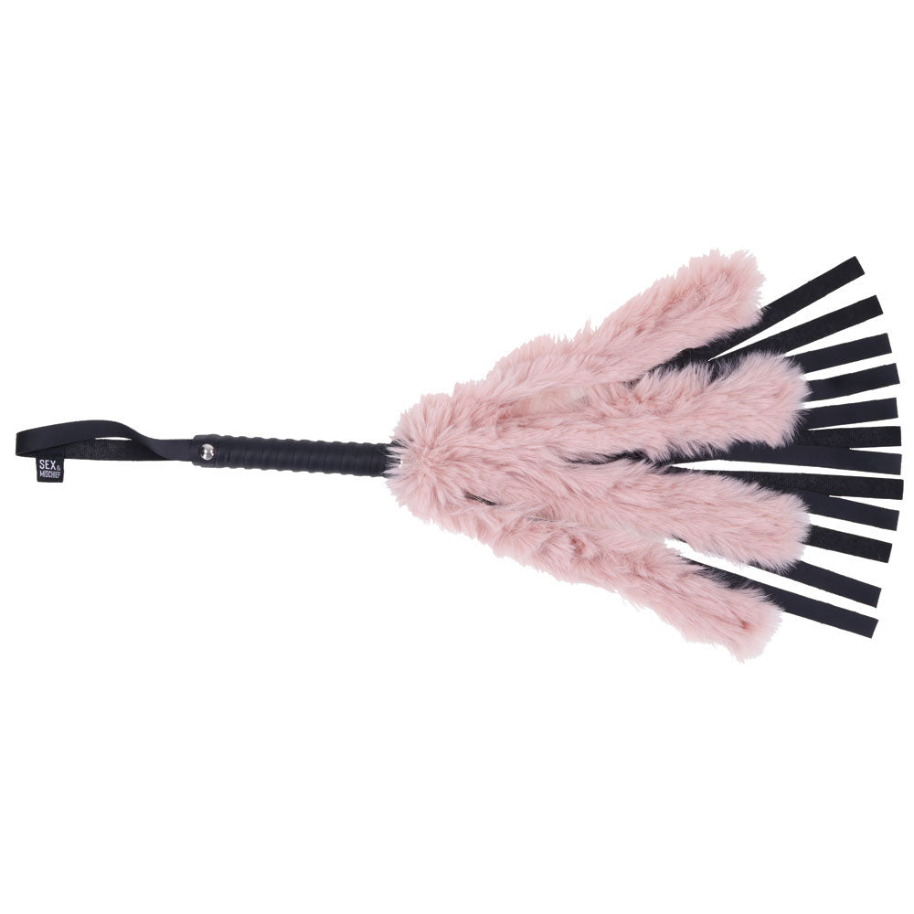 Sex & Mischief Brat - Dual Texture Faux Fur Vegan Leather 50Cm Flogger > Bondage Gear > Whips & Floggers