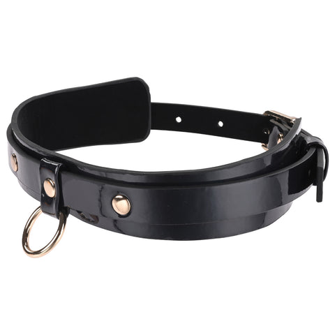Sex and Mischief Orbit Day Collar in Rainbow Pearlescent Faux Leather > Bondage Gear > Collars