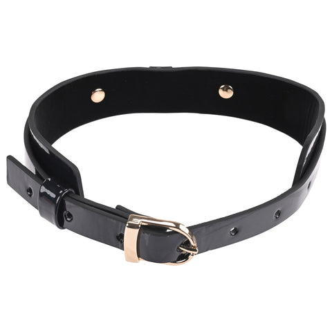 Sex and Mischief Orbit Day Collar in Rainbow Pearlescent Faux Leather > Bondage Gear > Collars