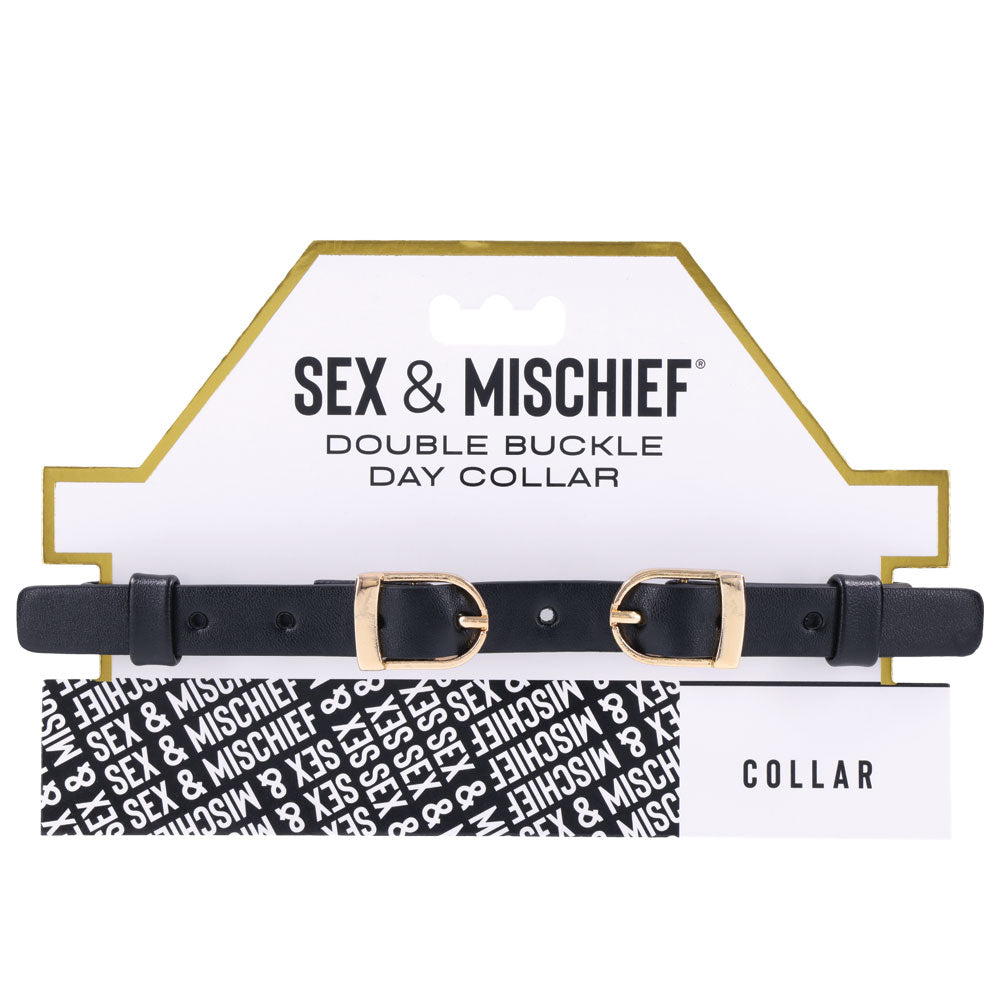 Sex and Mischief Double Buckle Day Collar > Bondage Gear > Collars & Leashes