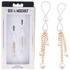Sex & Mischief Pearl Nipple Ties – Elegant Nipple Accessory > Sex Toys > Nipple Clips