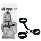 Sex & Mischief Shadow - Neck And Wrist Bondage Restraints Black > Bondage Gear > Restraints